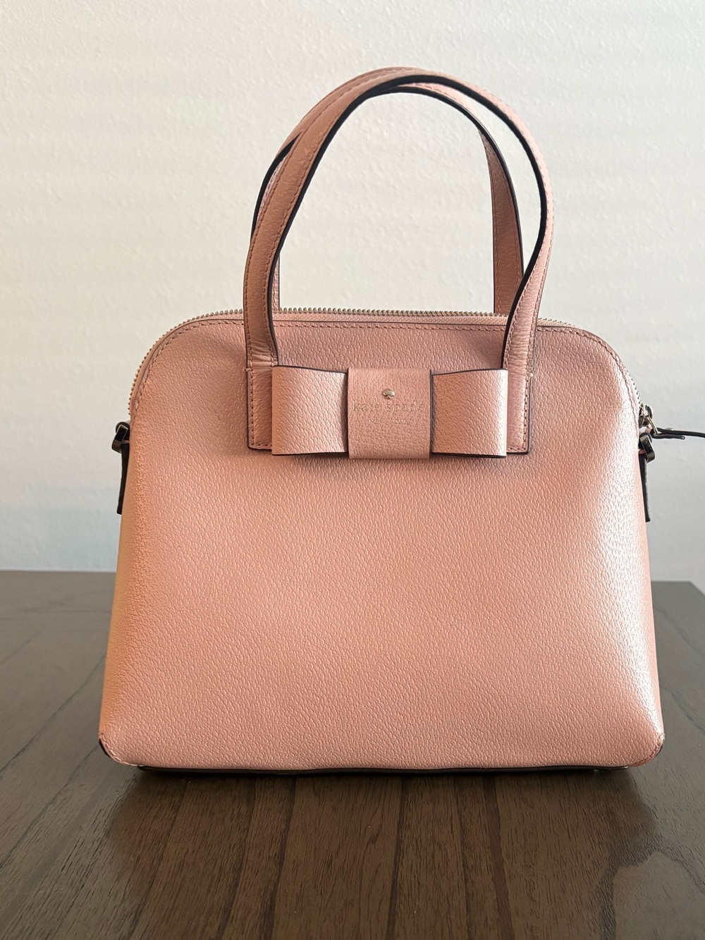 Kate Spade New York Blush Pink Bow Satchel Handbag